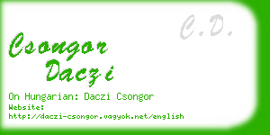 csongor daczi business card